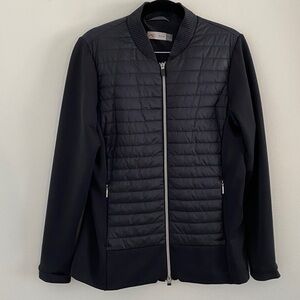 KJUS Women's Retention 2.0 Jacket Black Puffer Lightweight Jacket Size 40 L